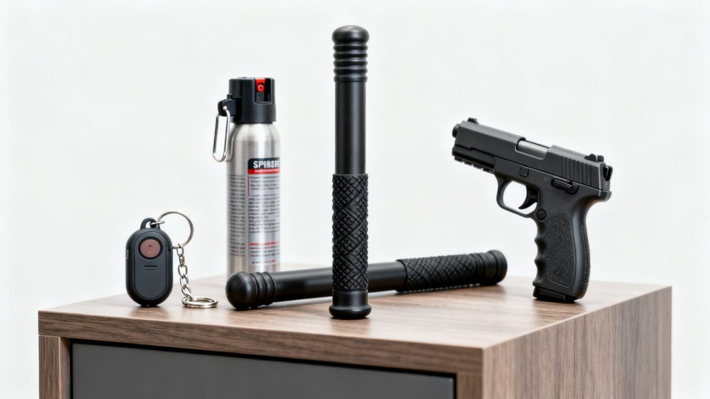 Guide complet pour choisir une arme de défense non létale et légale sans aucun texte