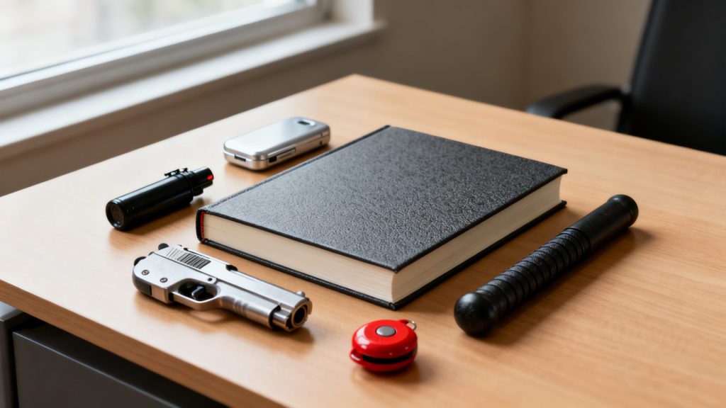 Guide complet pour choisir une arme de défense non létale et légale sans aucun texte