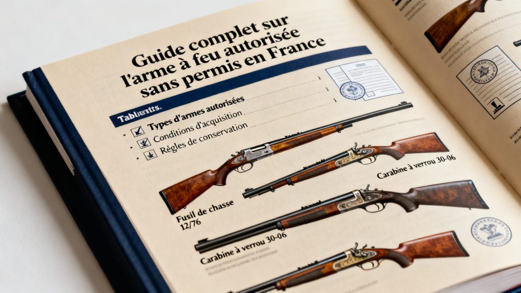 Guide complet sur l'arme à feu autorisée sans permis en France.
