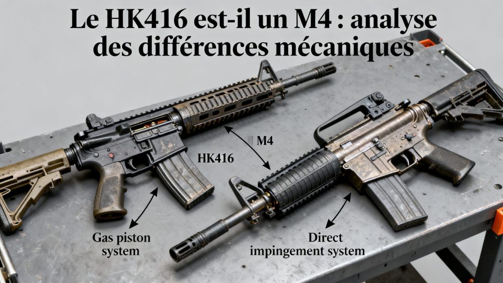 Le HK416 est-il un M4 : analyse des différences mécaniques avec texte