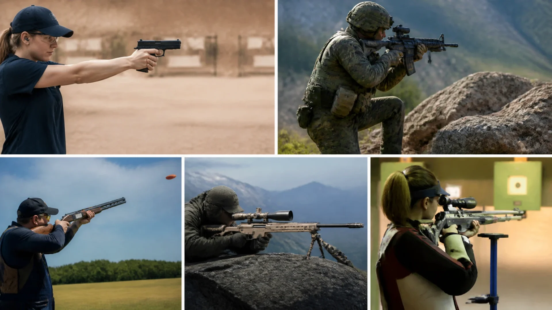 Quels sont les 5 types de tirs ? Guide du tir sportif et de chasse