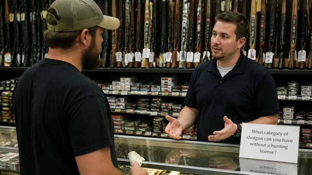 Quelle catégorie de fusil de chasse peut-on avoir sans permis de chasse ?