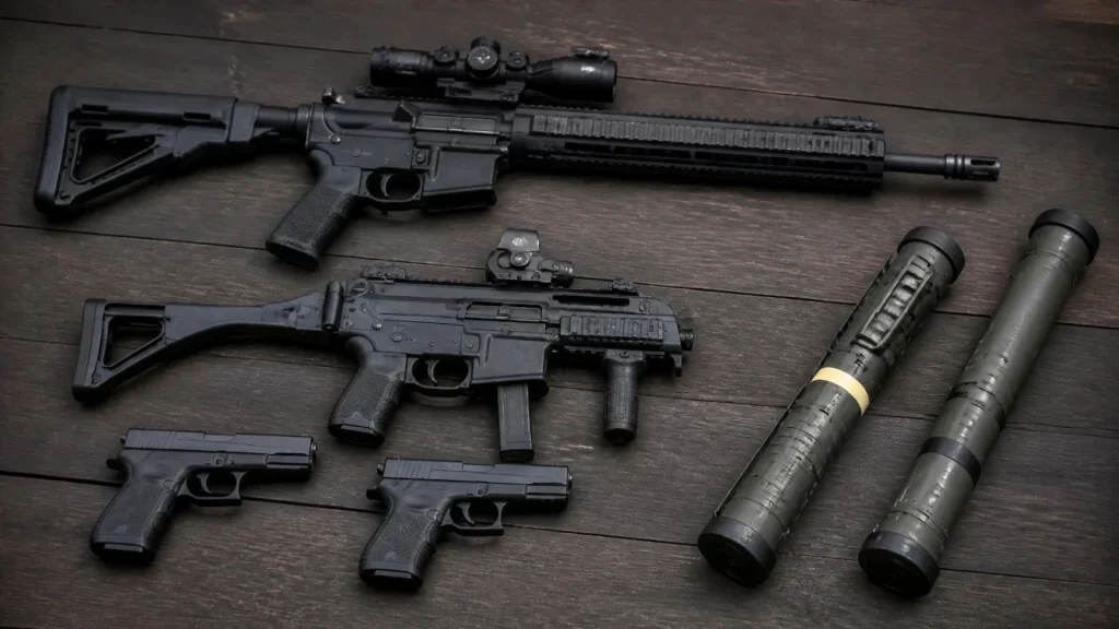 Quelles armes à feu utilise la gendarmerie ?