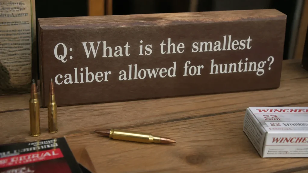 Quel est le plus petit calibre autorisé pour la chasse ?