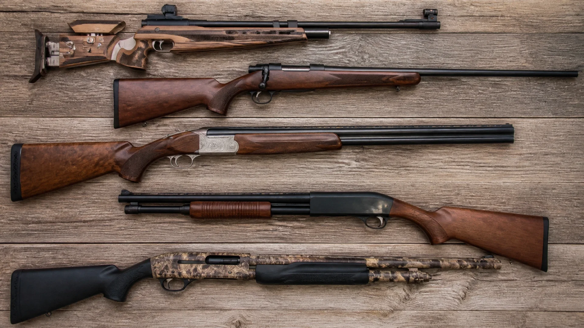 Quelles sont les armes les plus utilisées en tir sportif et à la chasse ?