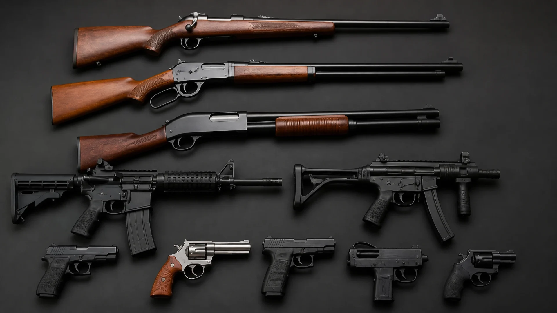 Quels sont les 10 types d’armes à feu ? Guide des familles et mécanismes