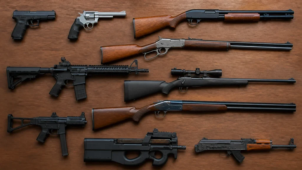 Quels sont les 10 types d'armes à feu ? Guide des familles et des mécanismes