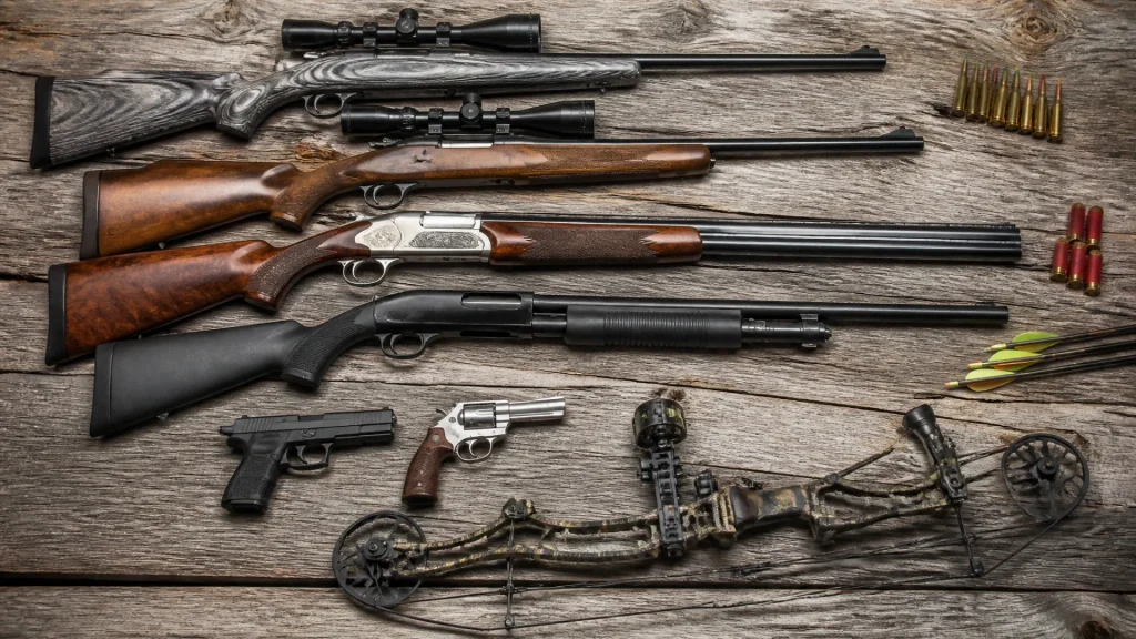 Quelles sont les armes les plus couramment utilisées dans le tir sportif et la chasse ?