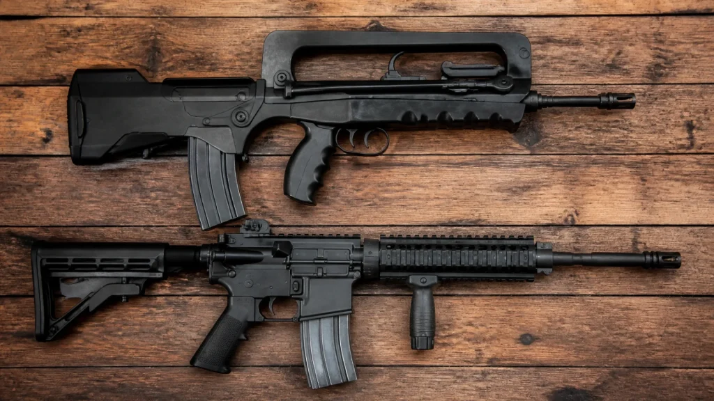 Quelle est la différence entre le FAMAS et le HK416 ?