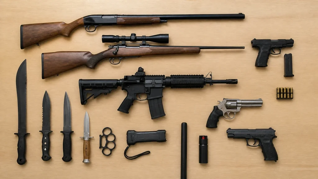 Quelles armes doivent être déclarées en France ?